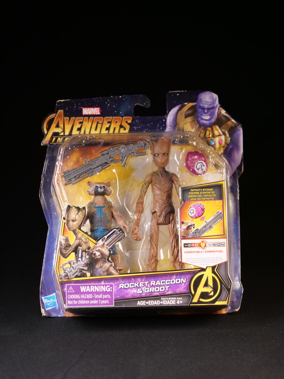 Marvel Avengers Infinity War Hero Vision – Rocket Raccoon & Groot Action Figure Set (Hasbro)