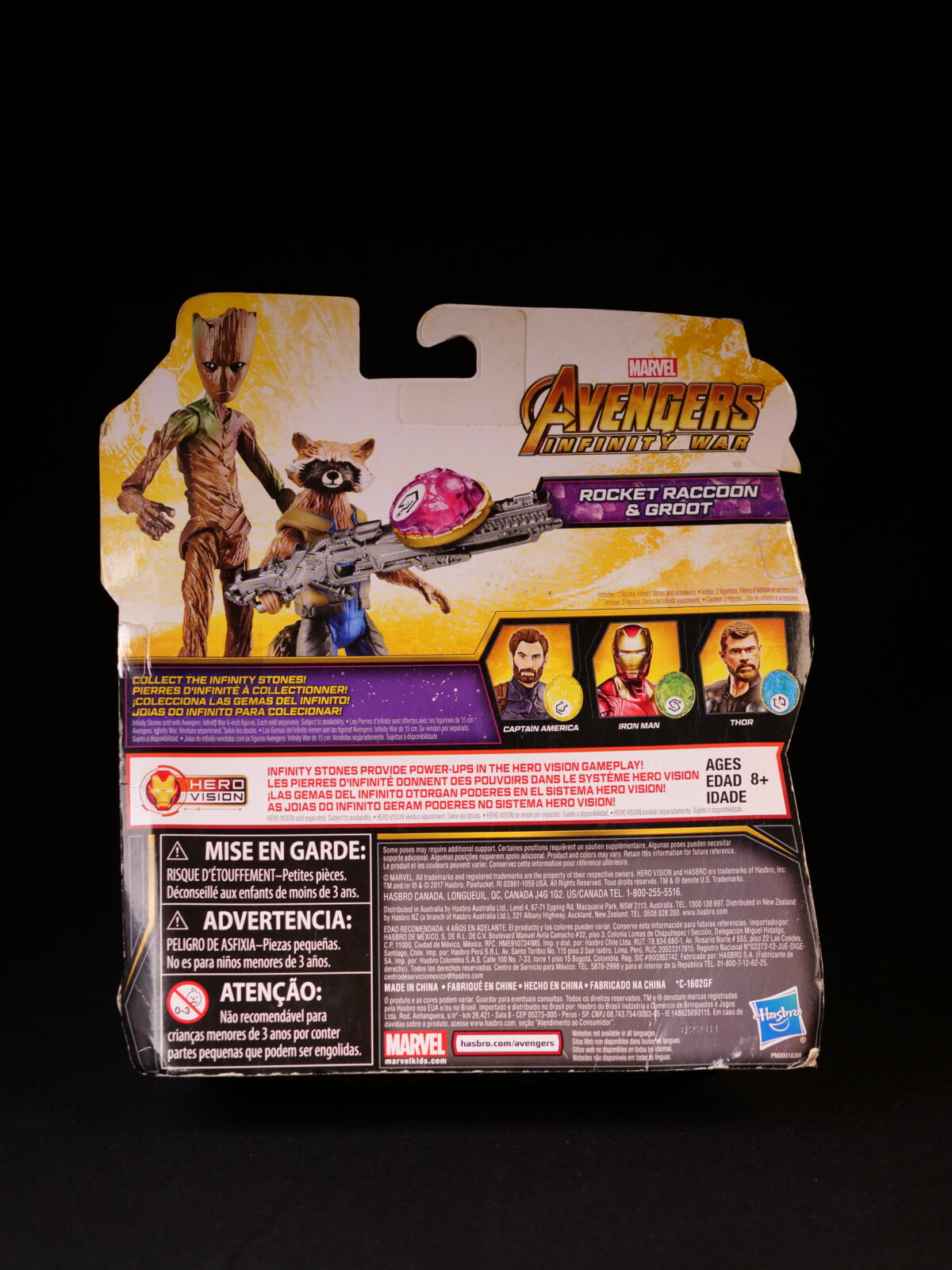 Marvel Avengers Infinity War Hero Vision – Rocket Raccoon & Groot Action Figure Set (Hasbro) - Image 2