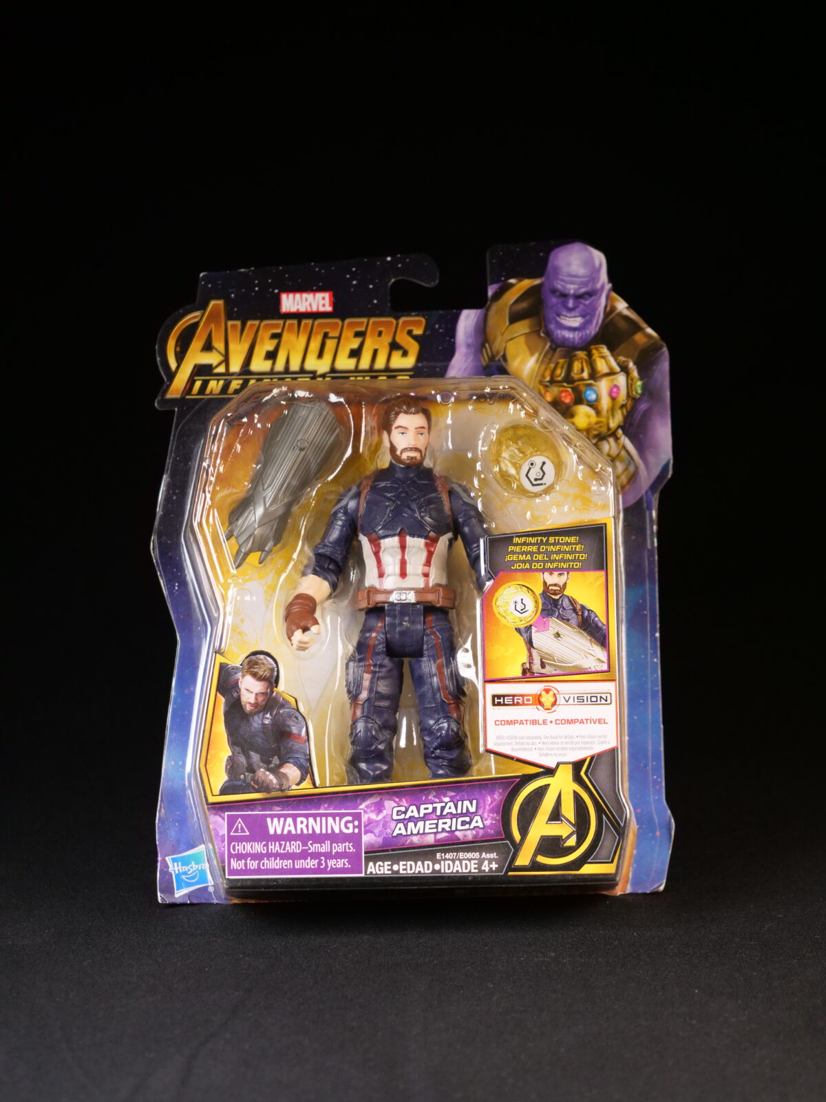 Marvel Avengers Infinity War Hero Vision – Captain America Action Figure (Hasbro)