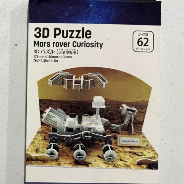 Daiso 3D Puzzle – Mars Rover Curiosity (62 Pieces)