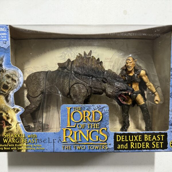 Sharku with Warg Beast – The Two Towers (Toy Biz, Deluxe Set)