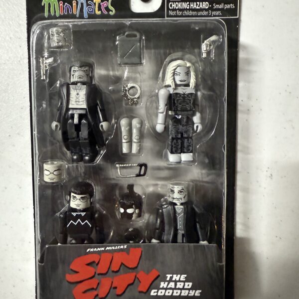 Sin City Minimates Box Set – “The Hard Goodbye” (Marv, Wendy, Kevin, Cardinal Roark)