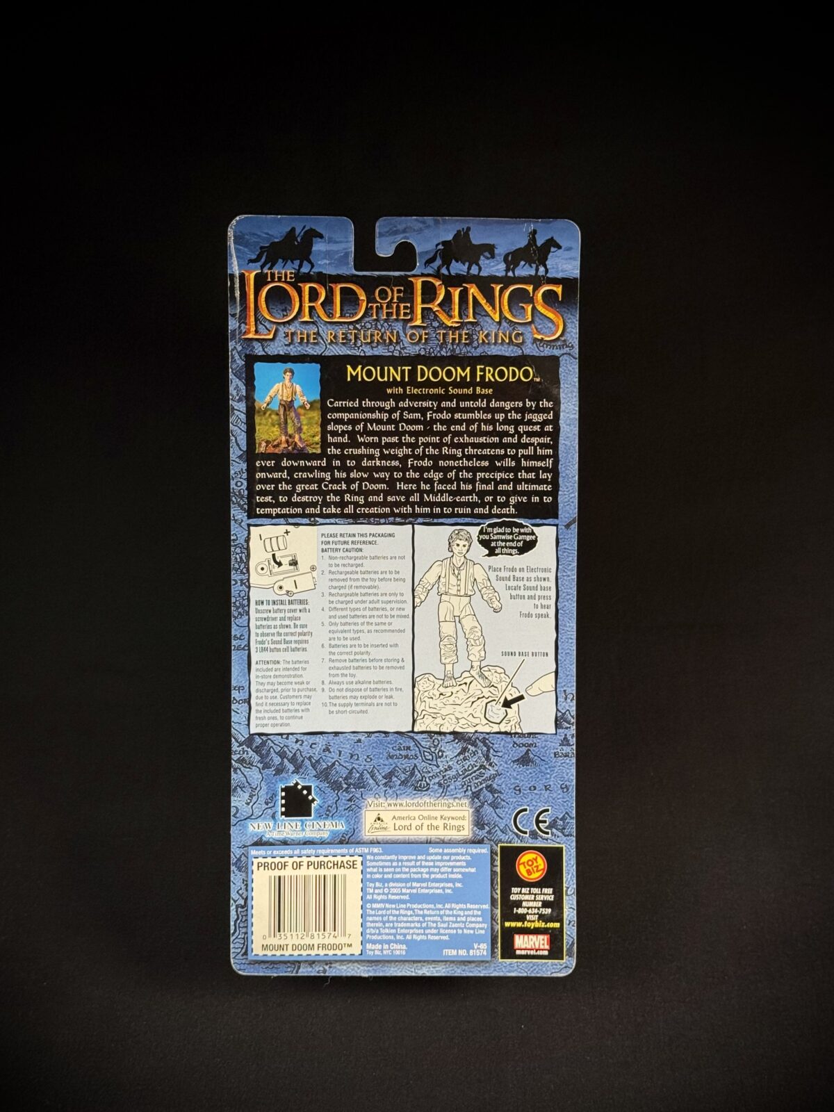 Mount Doom Frodo – The Return of the King (Toy Biz, 2003) - Image 3