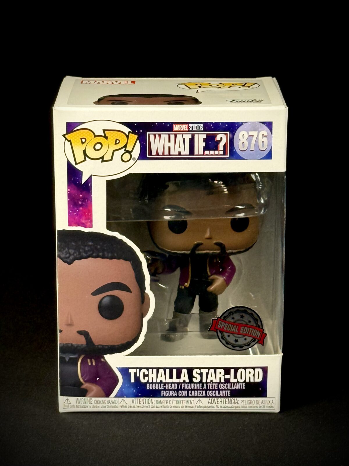 Funko Pop! Marvel What If…? #876 – T’Challa Star-Lord (Special Edition)