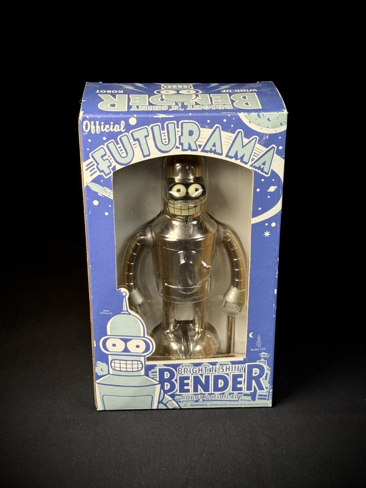 Bright ‘n Shiny Bender – Wind-Up Robot Action Toy