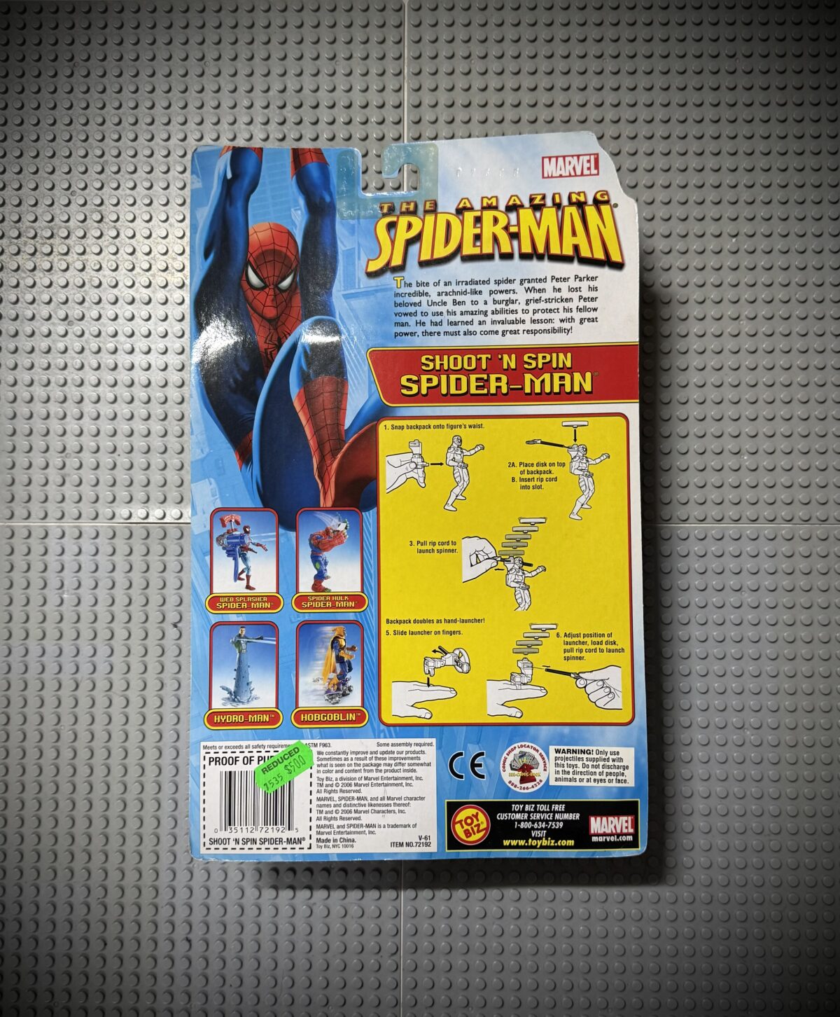Shoot ’N Spin Spider-Man – Toy Biz (2001) - Image 2