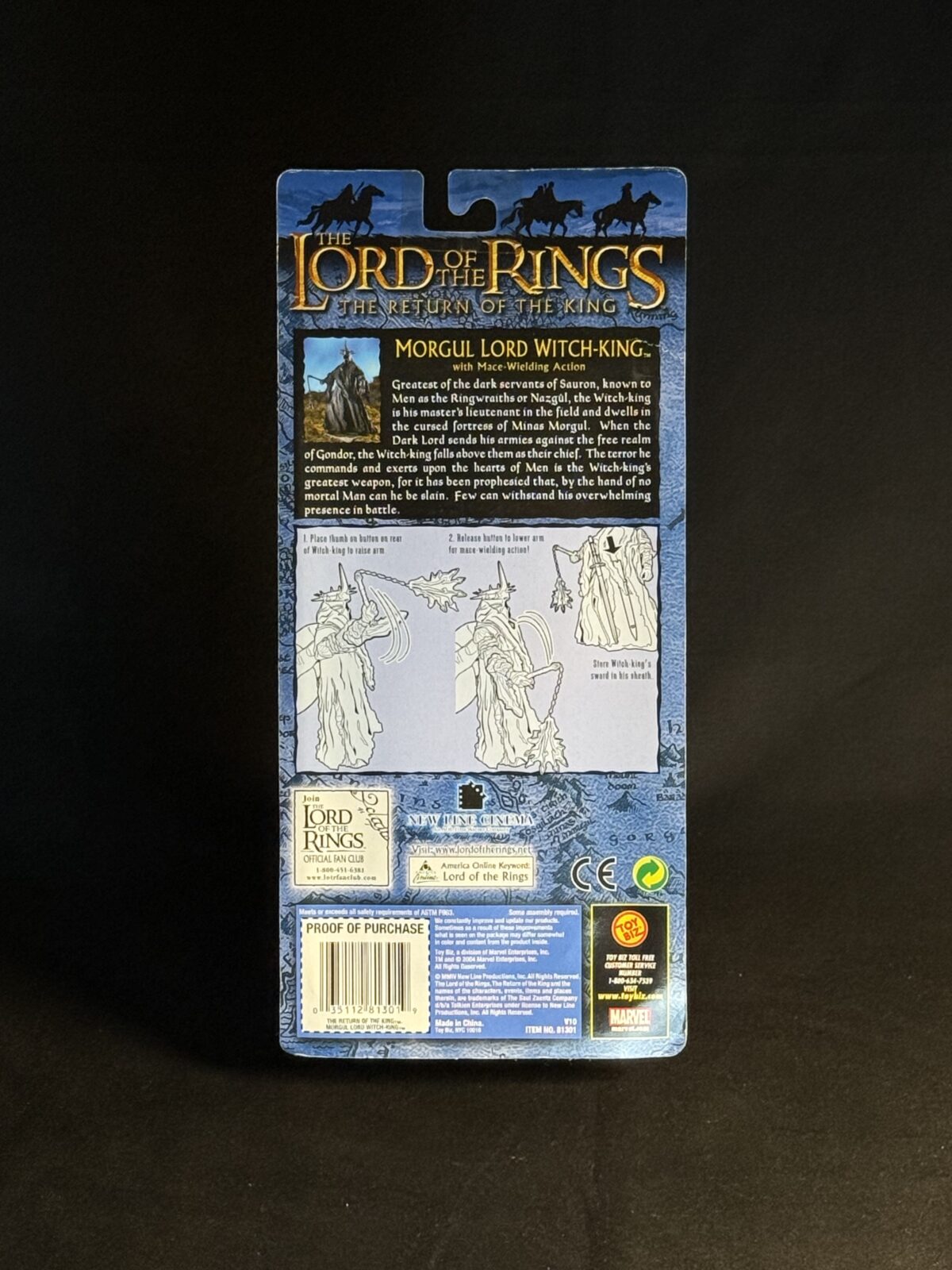 Lord of the Rings – Morgul Lord Witch-King (Toy Biz, 2004) – Mace-Wielding Action - Image 2