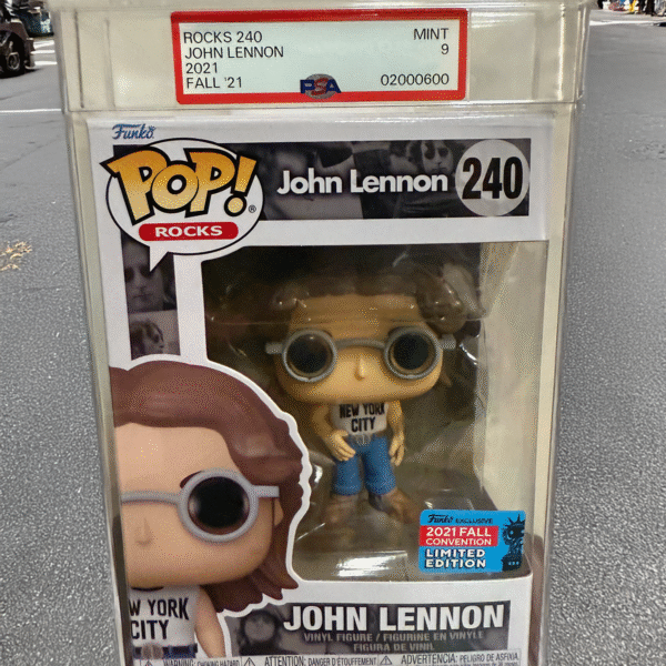 Funko Pop! Rocks #240 John Lennon NYC (PSA Mint 9 - 2021 Fall Convention LE