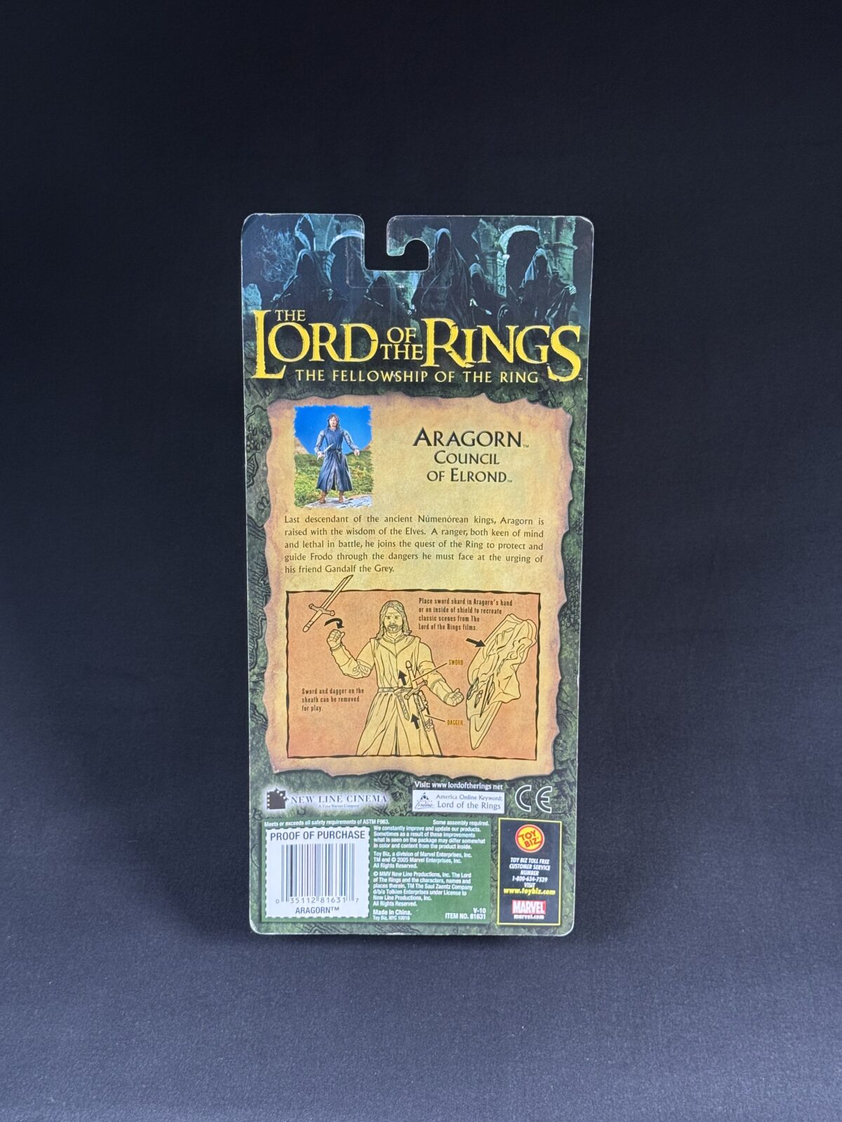 Aragorn - Council of Elrond - Super Poseable (Toy Biz 2005) - Image 2