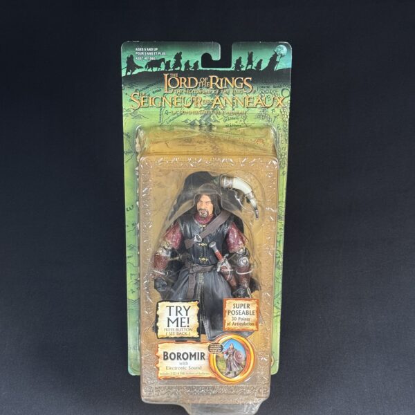 Super Poseable Boromir (French Packaging) - Lord of the Rings: Fellowship of the Ring (Toy Biz 2001)