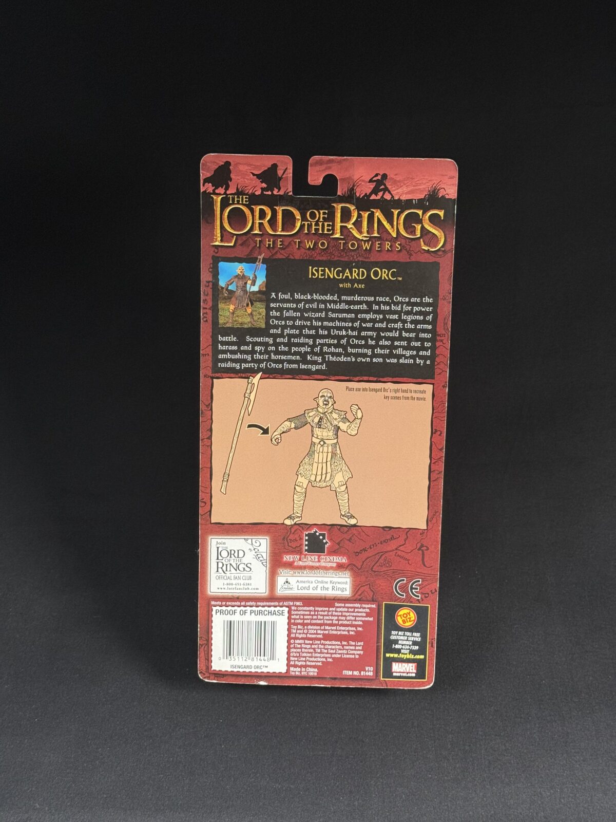 Isengard Orc with Axe - Lord of the Rings: The Two Towers (Toy Biz 2002) - Image 2