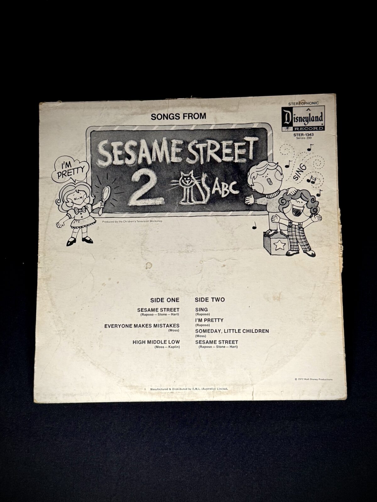 Songs from Sesame Street 2 (Disneyland Records, 1971) - Image 2