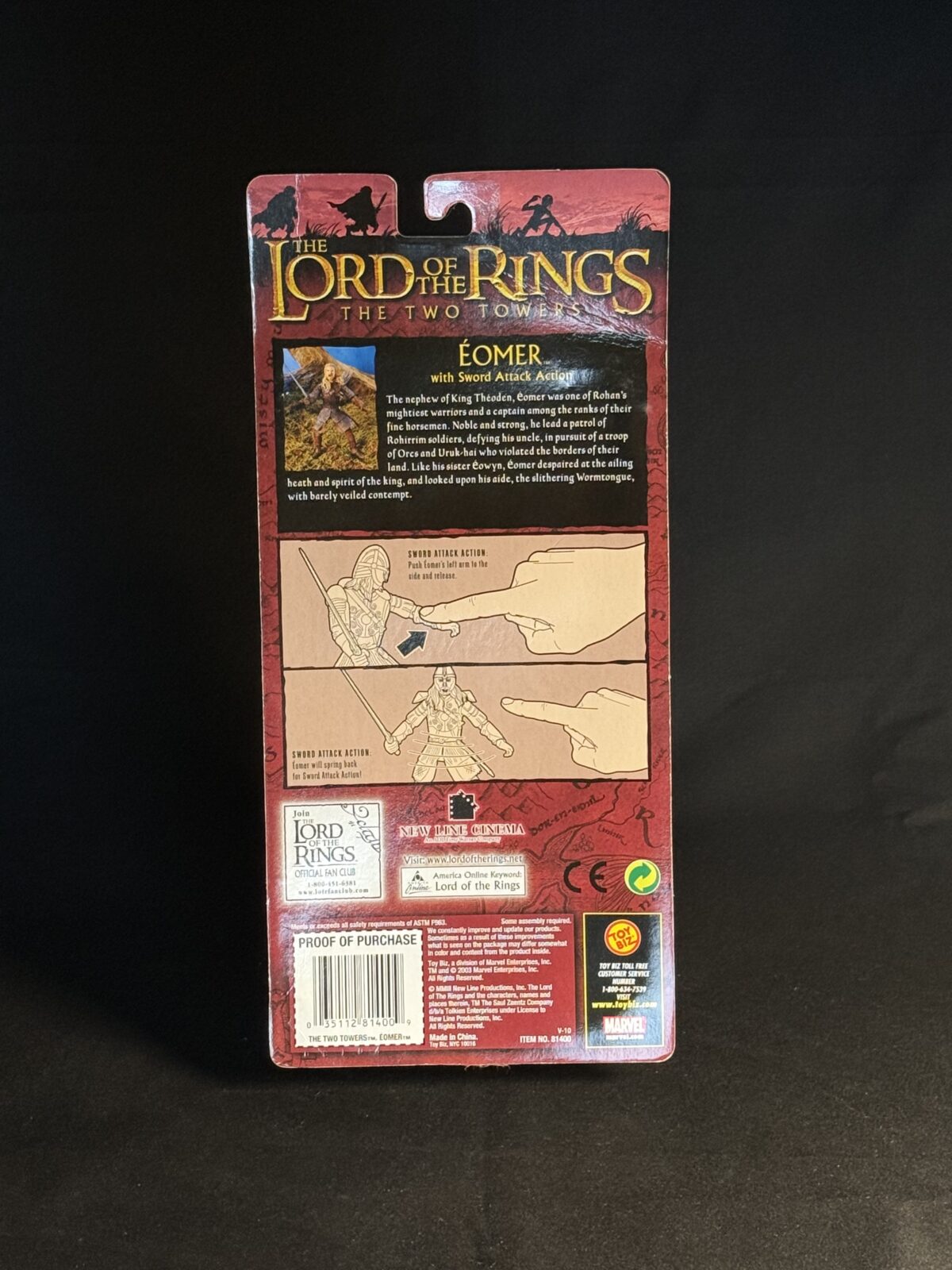 Éomer with Sword-Attack Action – The Two Towers (Toy Biz) - Image 2