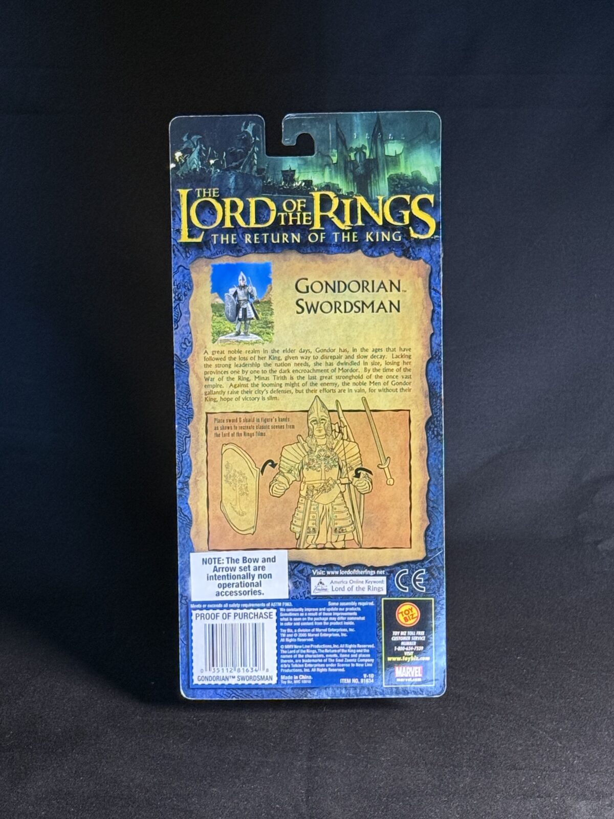 Gondorian Swordsman – The Return of the King (Toy Biz) - Image 2