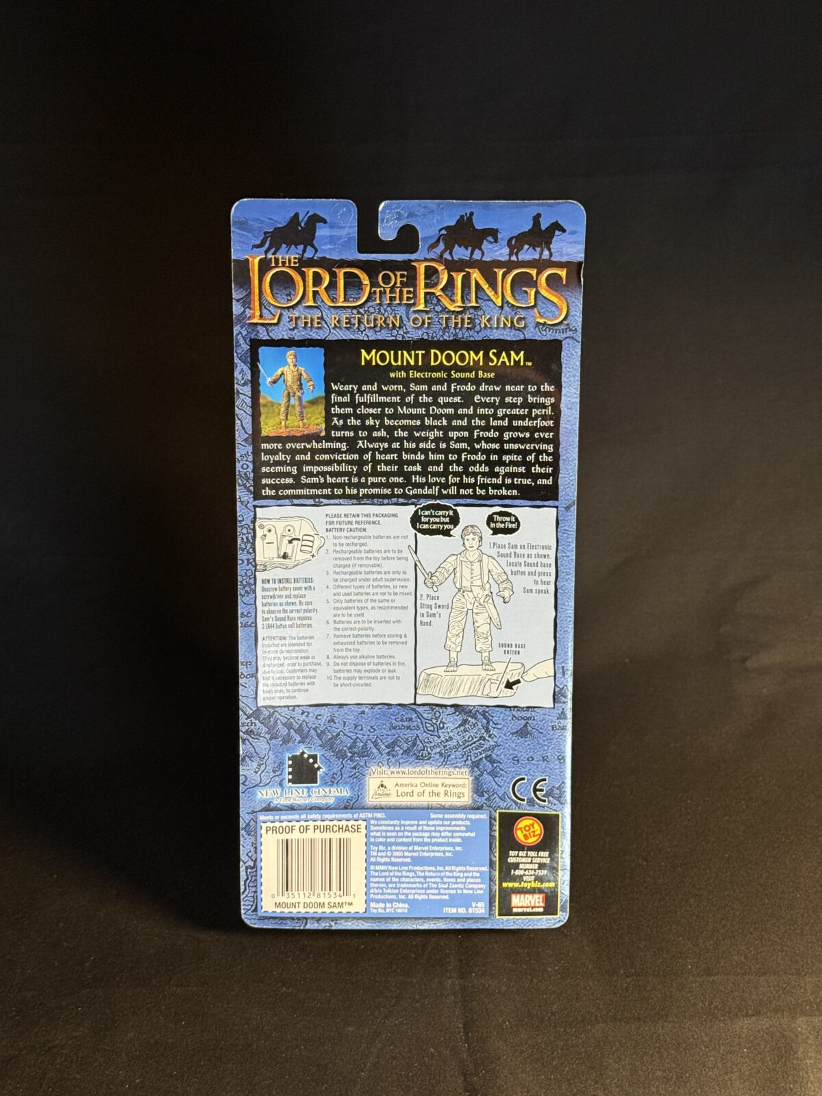 Mount Doom Sam (with Electronic Sound Base) – The Return of the King (Toy Biz) - Image 2