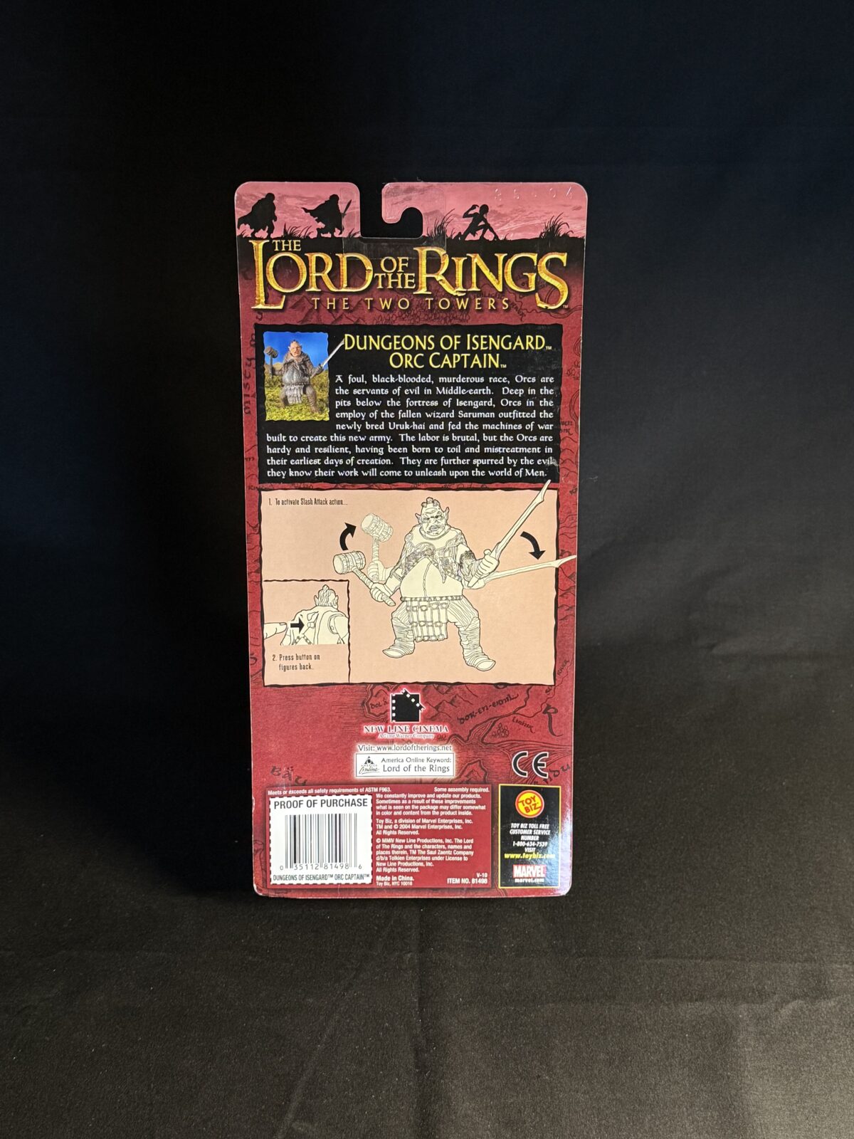 Dungeons of Isengard Orc Captain – The Two Towers (Toy Biz) - Image 2