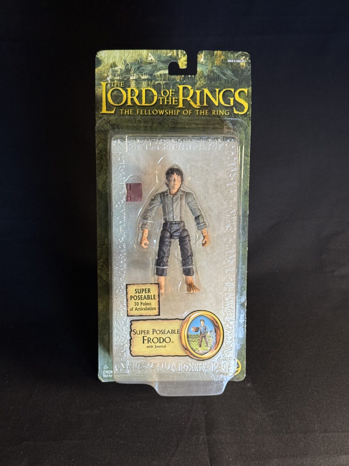 Super Poseable Frodo (with Journal) – The Fellowship of the Ring (Toy Biz)