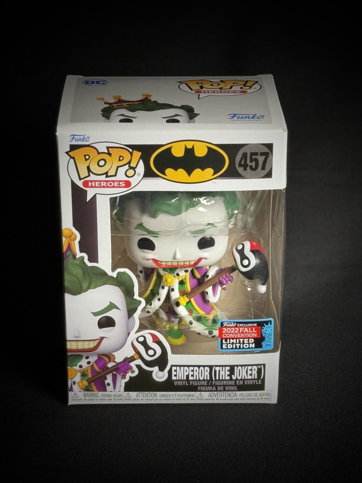 Funko Pop! Emperor (The Joker) #457 (Batman – 2022 Fall Convention Limited Edition)