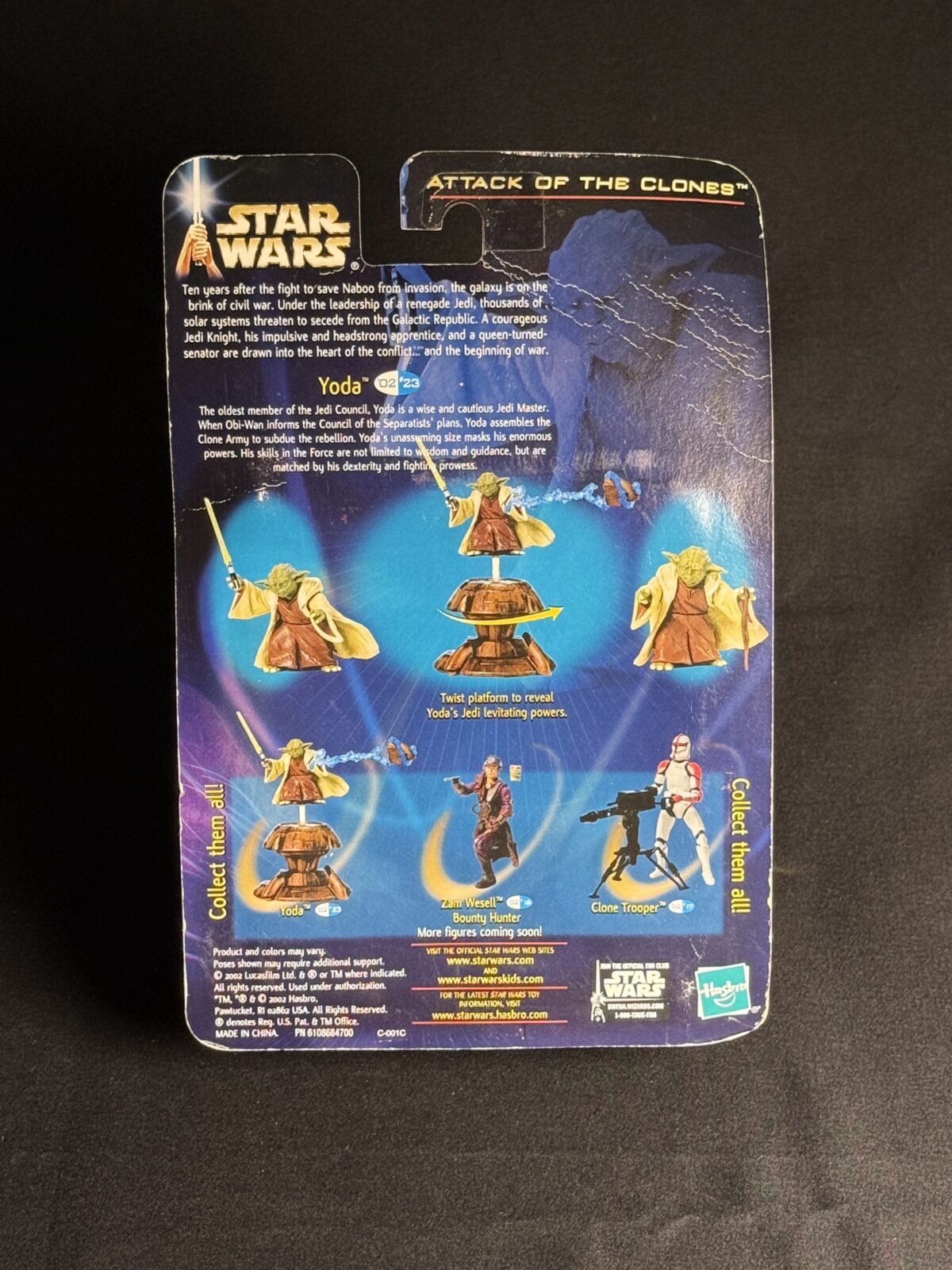 Star Wars Attack of the Clones Yoda (Jedi Master) – Hasbro Action Figure - Image 2