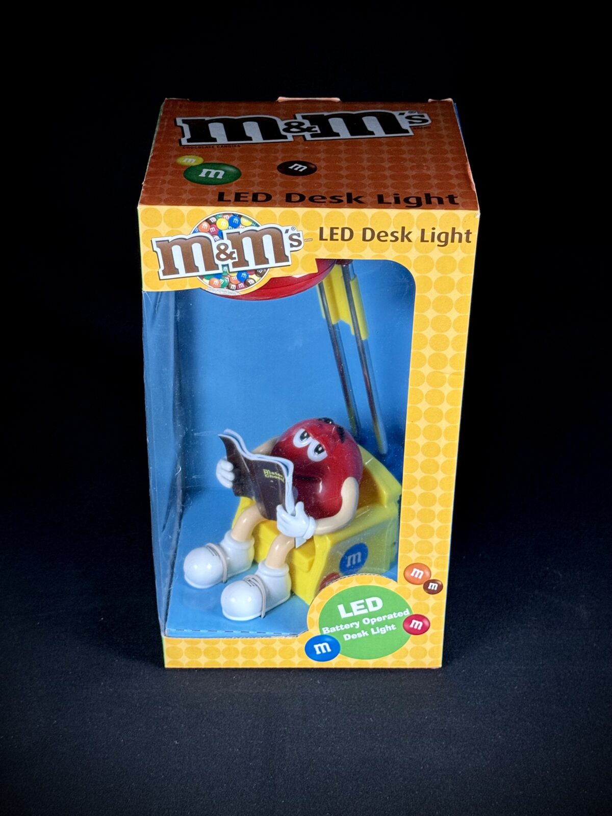 M&M’s Red Mascot LED Desk Light – Battery Operated, NIB