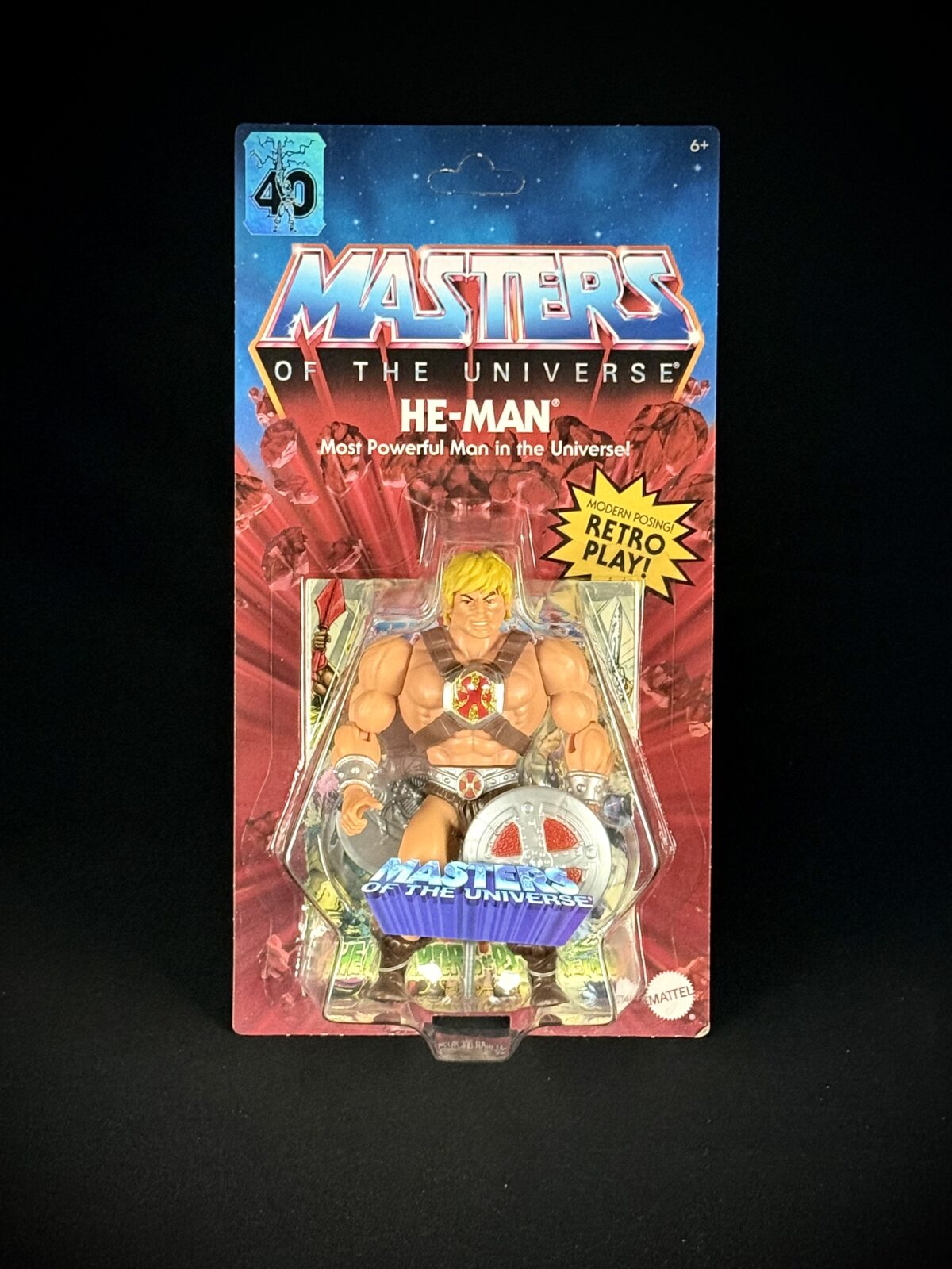 Masters of the Universe Origins He-Man (40th Anniversary, Most Powerful Man in the Universe)