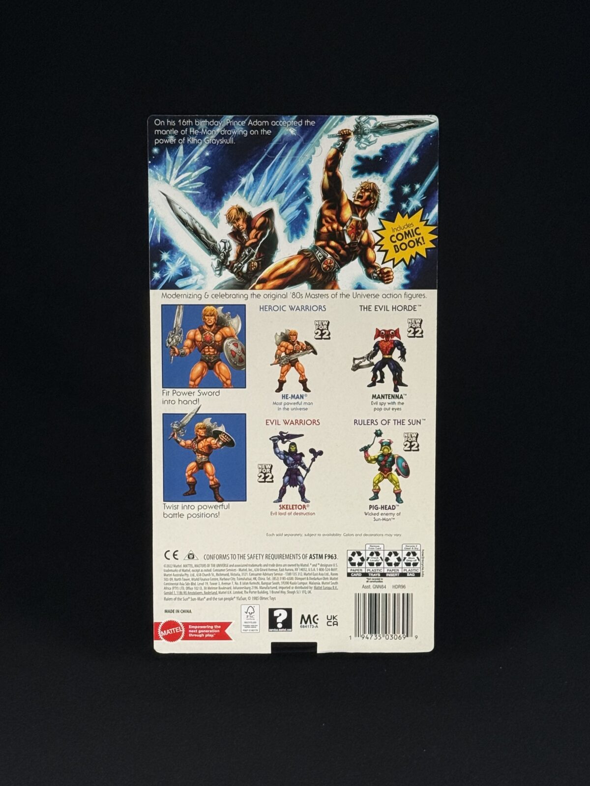 Masters of the Universe Origins He-Man (40th Anniversary, Most Powerful Man in the Universe) - Image 2