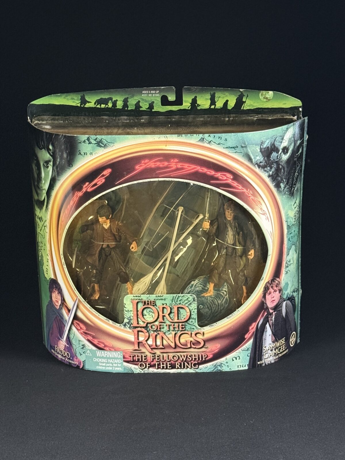 Lord of the Rings: The Fellowship of the Ring – Frodo & Samwise Gamgee with Elven Boat Accessory (Toy Biz 2001)