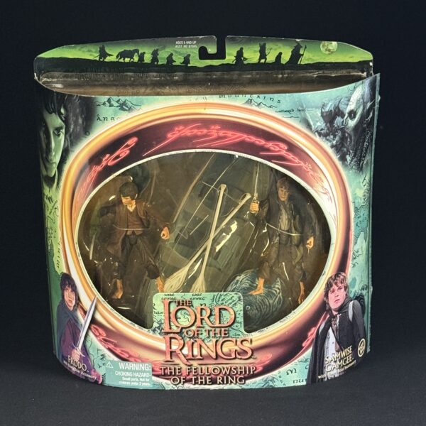 Lord of the Rings: The Fellowship of the Ring – Frodo & Samwise Gamgee with Elven Boat Accessory (Toy Biz 2001)