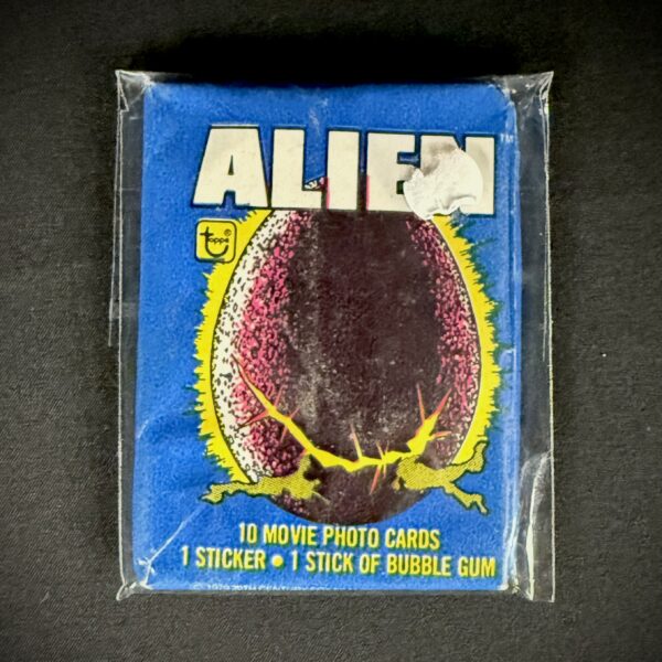 1979 Topps “Alien” Sealed Wax Pack (10 Cards + Sticker + Gum)