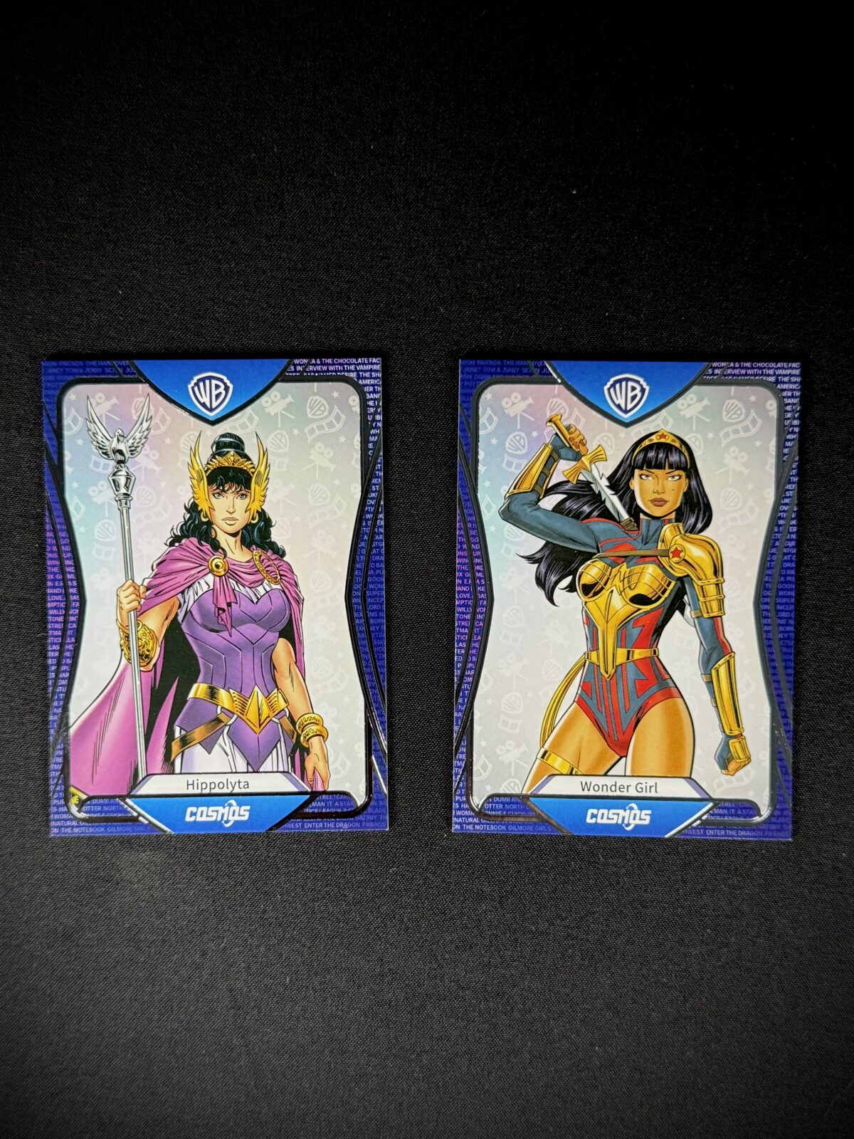 Lot of 2 Warner Bros. DC Cosmos Foil Cards (Wonder Girl, Hippolyta)