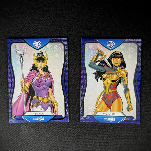 Lot of 2 Warner Bros. DC Cosmos Foil Cards (Wonder Girl, Hippolyta)