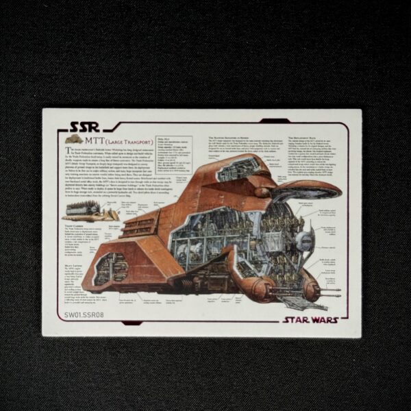 Star Wars MTT Multi-Troop Transport Schematic Collector Card