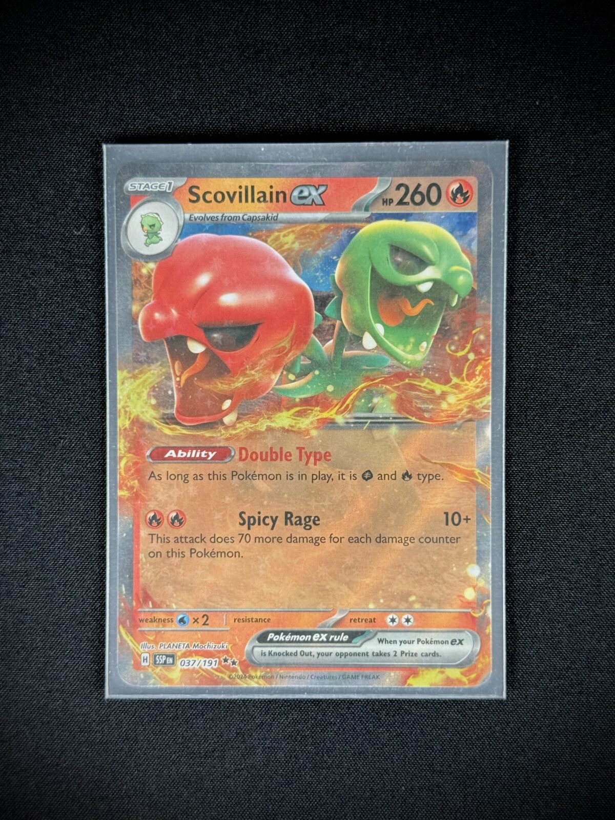 Scovillain EX Surging Sparks Pokémon Card