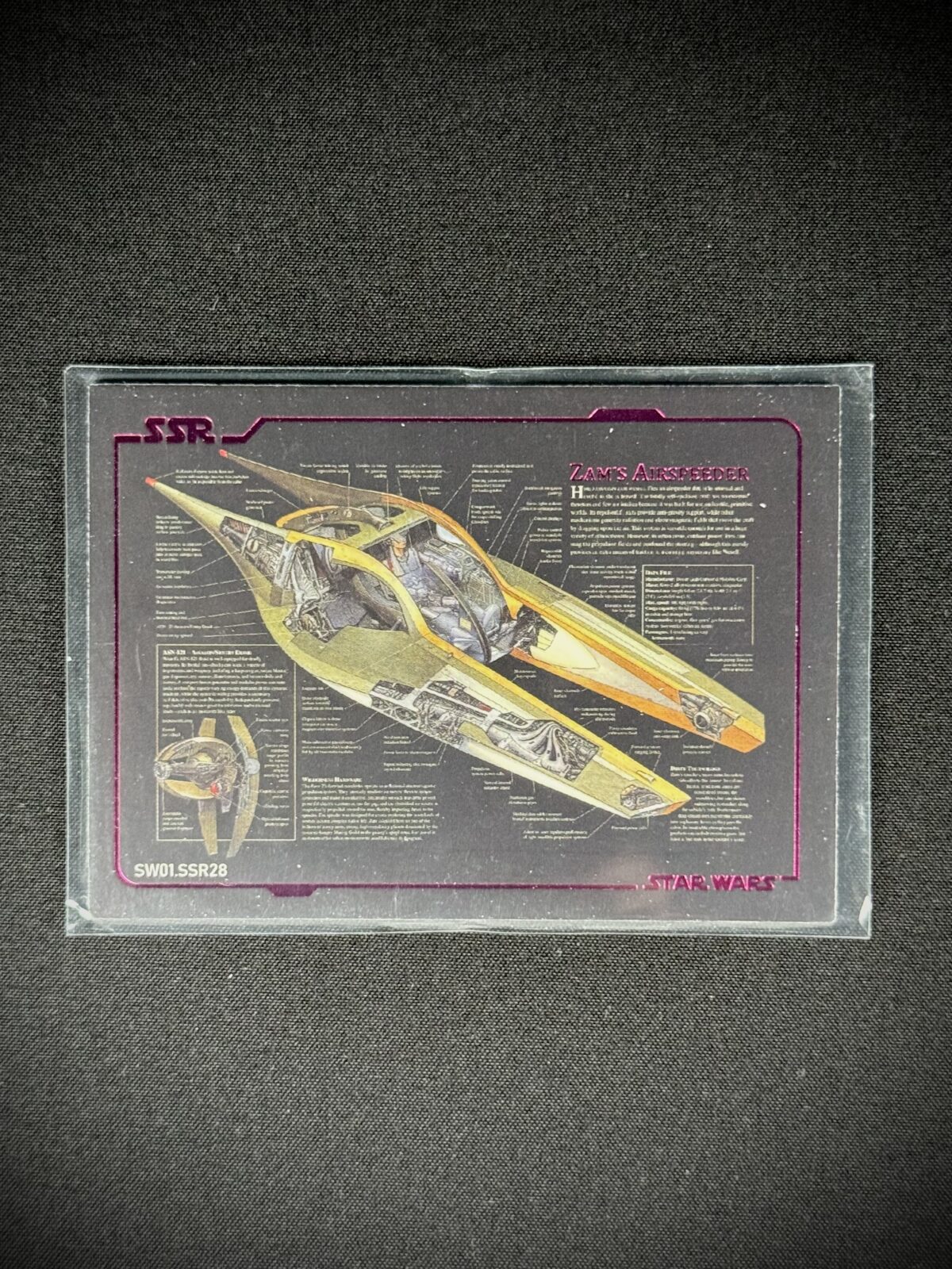 Star Wars SR Foil Collector Card (Zam's Airspeeder, Step Inn Card Games)