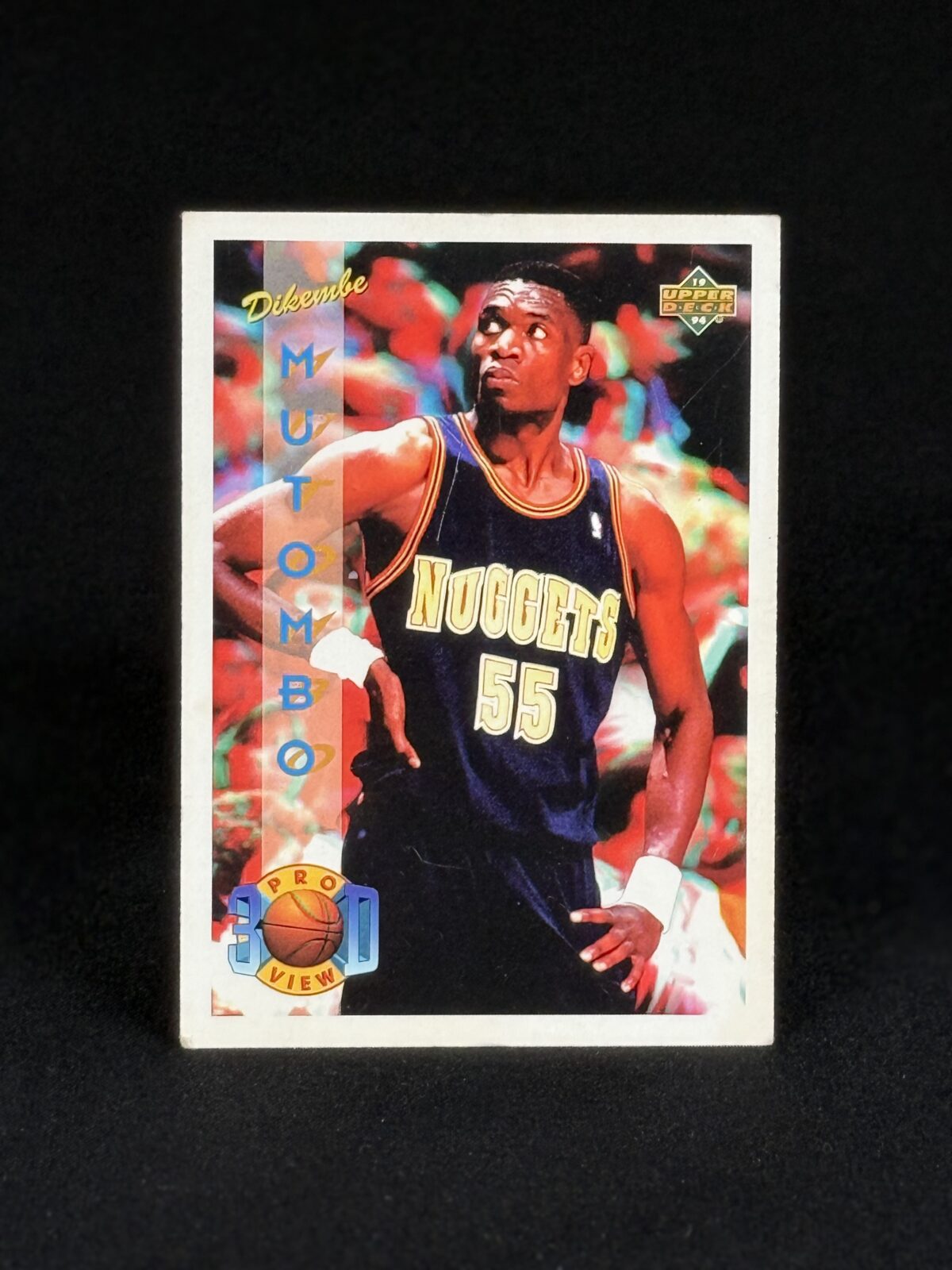 1994 Upper Deck Dikembe Mutombo #64 Pro View 3‑D Basketball Card