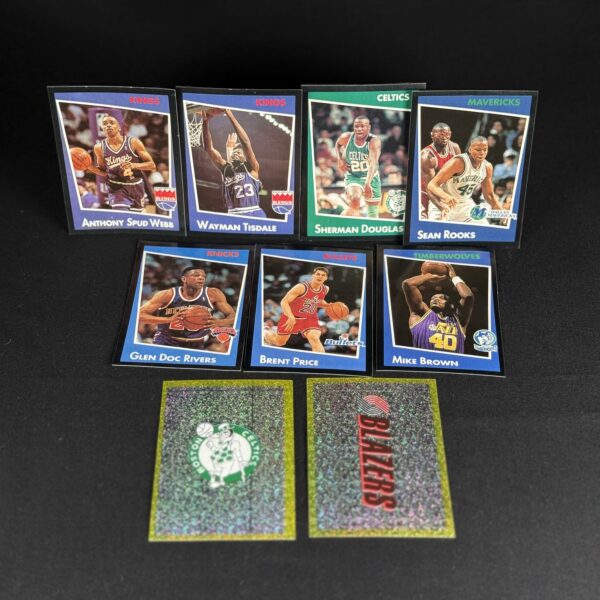 1993‑94 Panini NBA Sticker Lot (9 Stickers inc. Celtics & Blazers Foils)