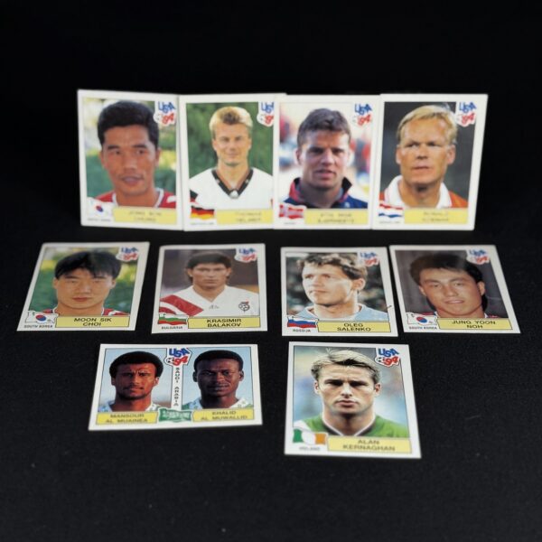 1994 Panini “USA 94” World Cup Sticker Lot (10 Stickers)