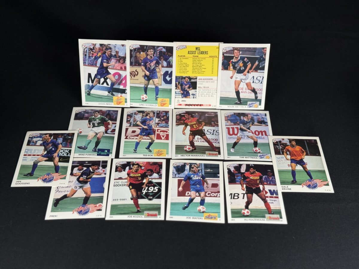 1991 Soccer Shots MISL 14‑Card Lot