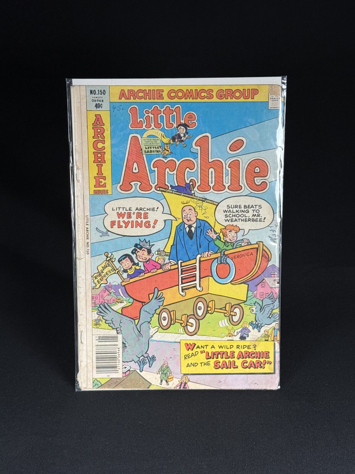 Little Archie #150 (Aug 1980) – “Little Archie and the Sail Car!”
