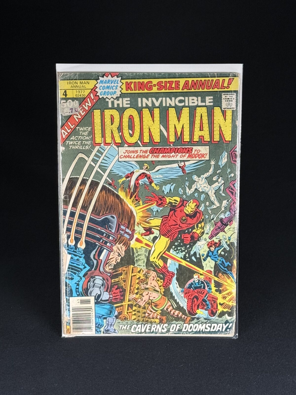 Iron Man Annual #4 (1977) – “The Caverns of Doomsday!”