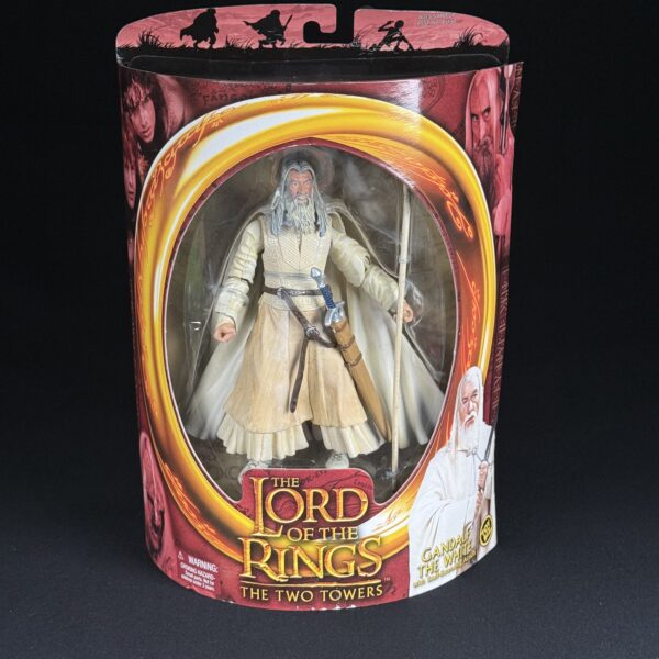 Gandalf the White with Staff‑Extending Action – Lord of the Rings: The Two Towers (Toy Biz, 2002)