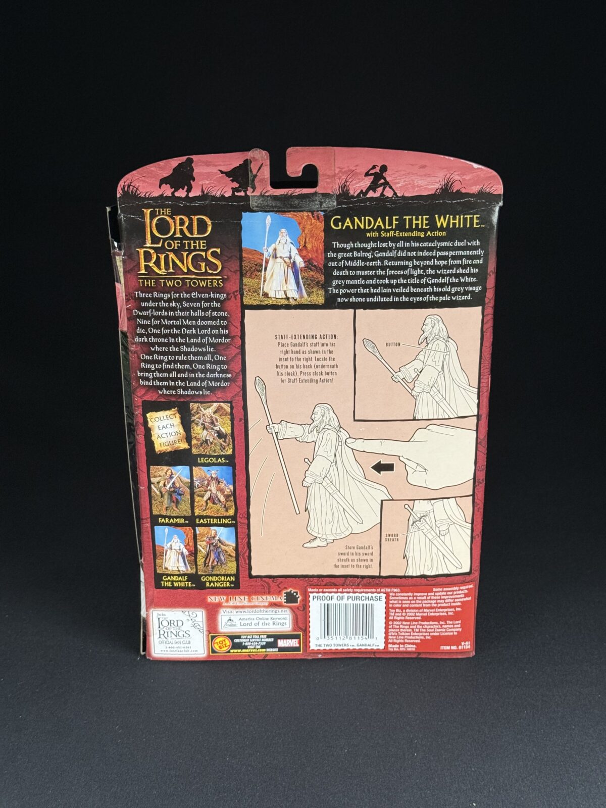 Gandalf the White with Staff‑Extending Action – Lord of the Rings: The Two Towers (Toy Biz, 2002) - Image 2