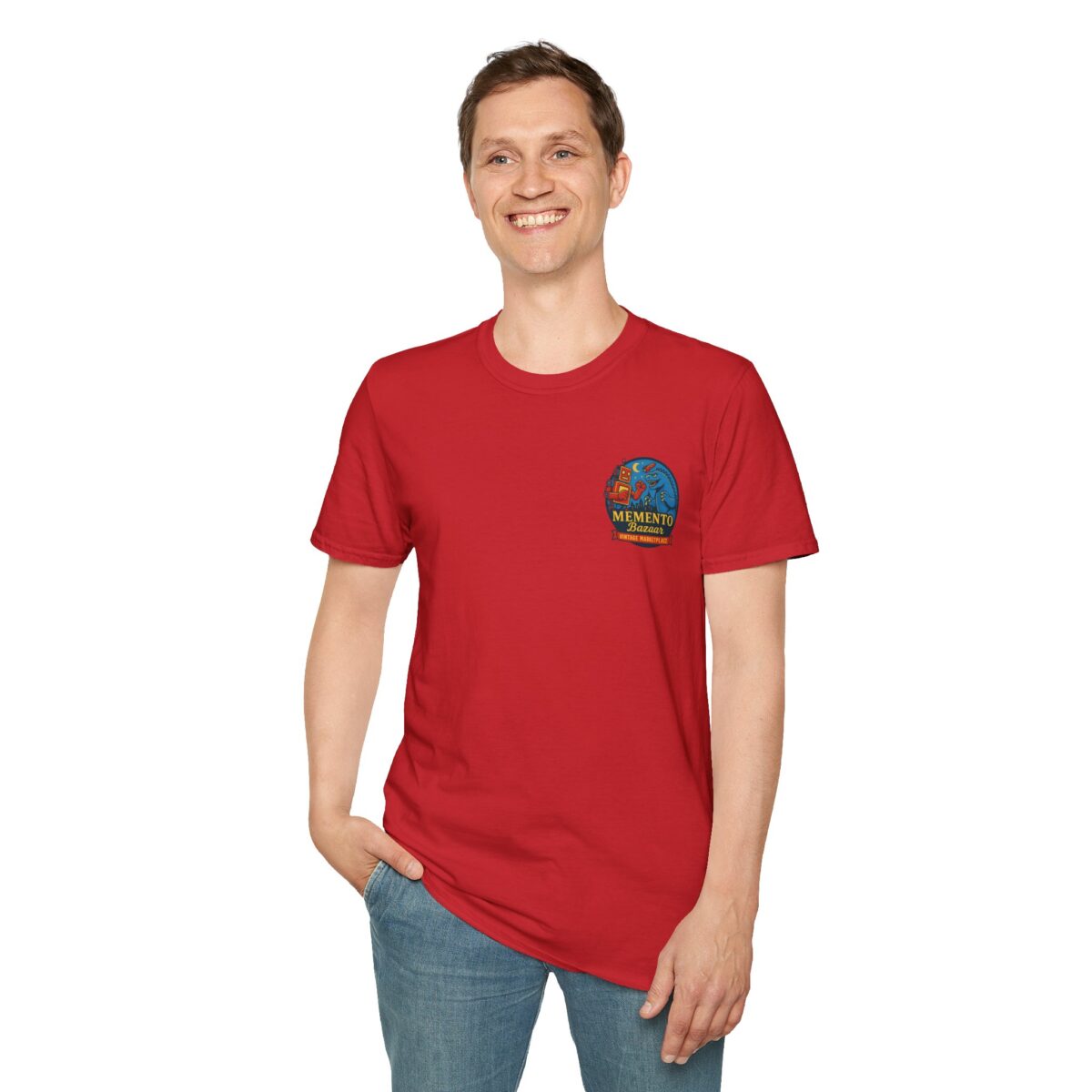 Memento Bazaar ‘The T-Shirt’ – Retro Graphic Tee, Unisex Casual Wear, Perfect for collectors who appreciate a mix of comfort and branding - Image 5