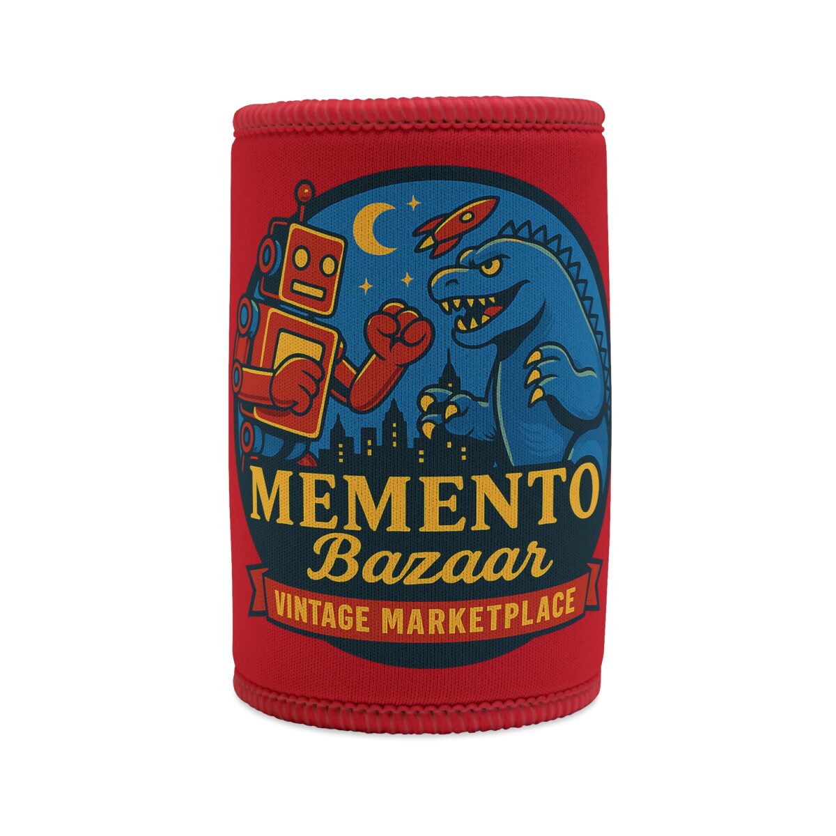 Memento Bazaar 'The Stubby Cooler' - Retro Branded Beverage Holder - Image 2
