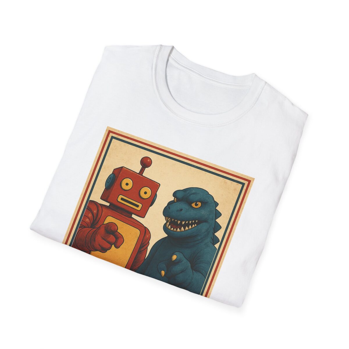 WE WANT YOU - Memento Bazaar Propaganda T-Shirt, Retro Softstyle Tee, Unisex - Image 8