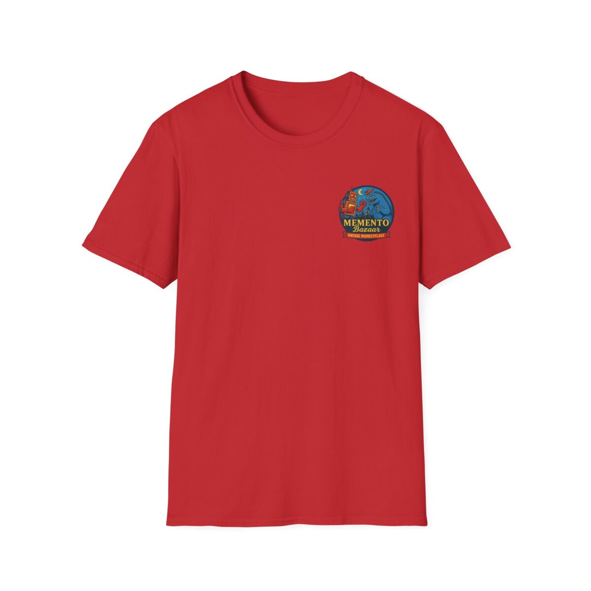 Memento Bazaar ‘The T-Shirt’ – Retro Graphic Tee, Unisex Casual Wear, Perfect for collectors who appreciate a mix of comfort and branding - Image 3