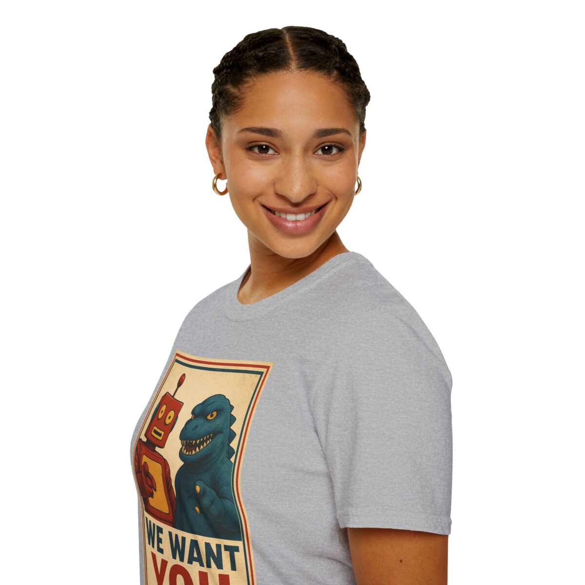 WE WANT YOU - Memento Bazaar Propaganda T-Shirt, Retro Softstyle Tee, Unisex - Image 13
