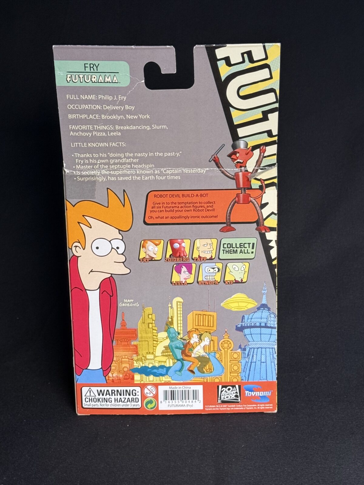 Futurama - Fry Action Figure (Toynami, Robot Devil Build-a-Bot) - Image 2