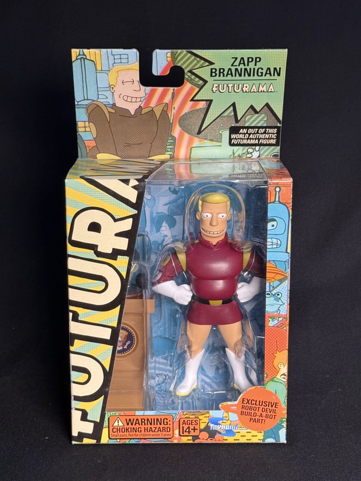 Futurama – Zapp Brannigan Action Figure (Toynami, Robot Devil Build-a-Bot)